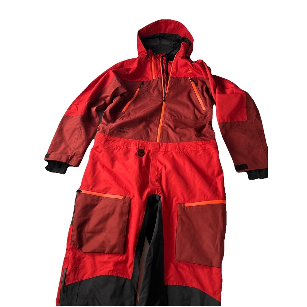 Ski-doo Bc Kona Snow Suit Mens Large Red Cordura Snowmobile
